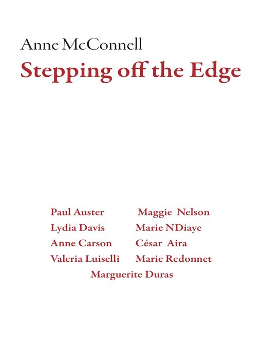 Title details for Stepping Off the Edge by Anne McConnell - Available